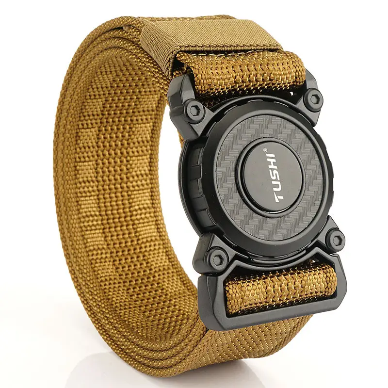 Tactical Green Nylon Belt with Quick Release Closure