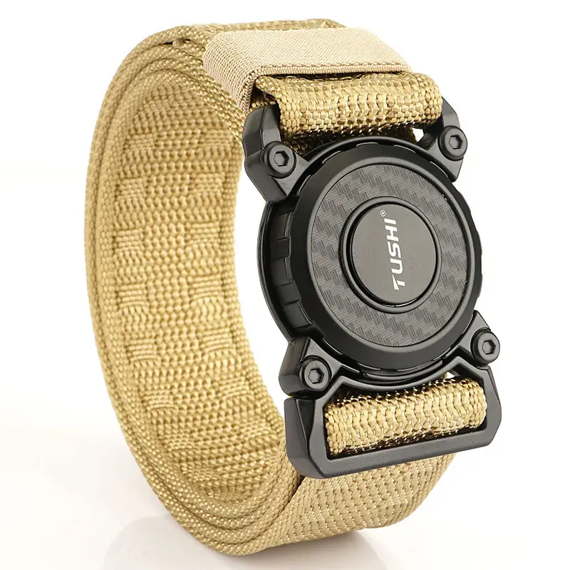 Tactical Green Nylon Belt with Quick Release Closure