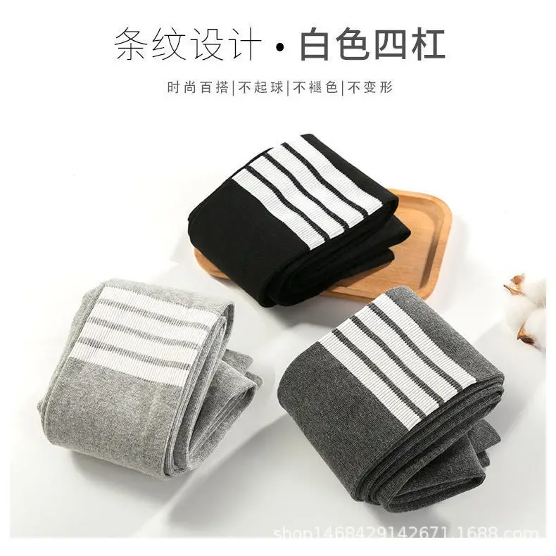 New Gray Brushed Leggings Women's Outer Wear - Image 11