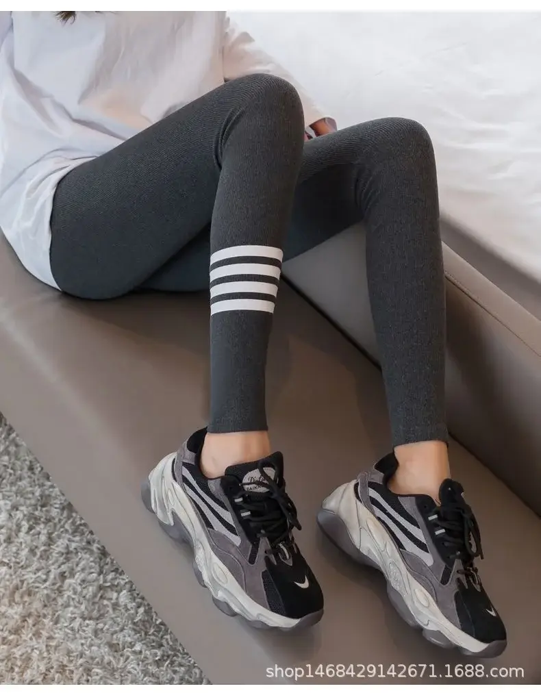 New Gray Brushed Leggings Women's Outer Wear — feature 17