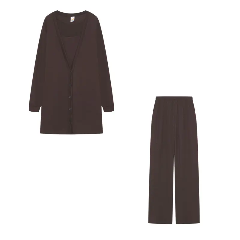 Women Knitted 3-Piece Suit Black Spring Autumn 2022 — feature 9