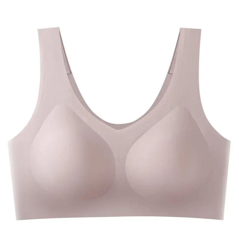Cloud Liquid Foundation Seamless Underwear Wireless Push-Up Beautiful Back Comfortable Nude Feel Soft Sports Bra for Women
