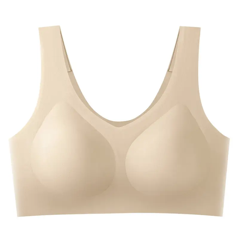 Cloud Liquid Foundation Seamless Underwear Wireless Push-Up Beautiful Back Comfortable Nude Feel Soft Sports Bra for Women
