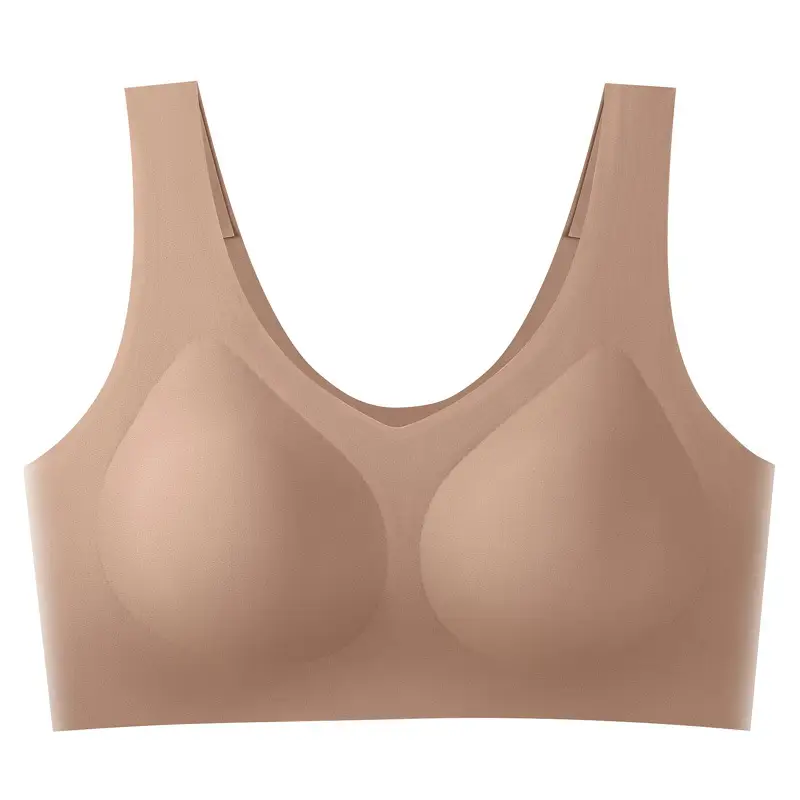 Cloud Liquid Foundation Seamless Underwear Wireless Push-Up Beautiful Back Comfortable Nude Feel Soft Sports Bra for Women