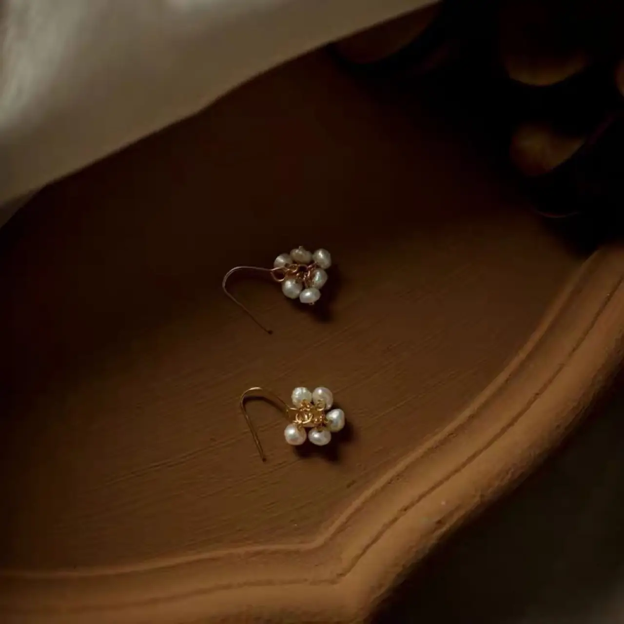 Natural Baroque Pearl Grape Earrings for Women - Image 5