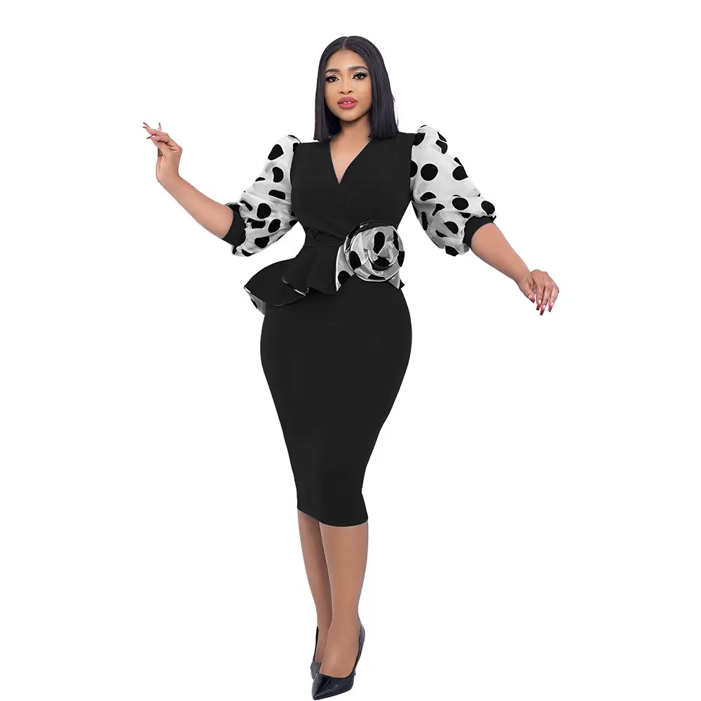 European American Cross-Border Women's 2024 Pencil Skirt Dress - Image 9