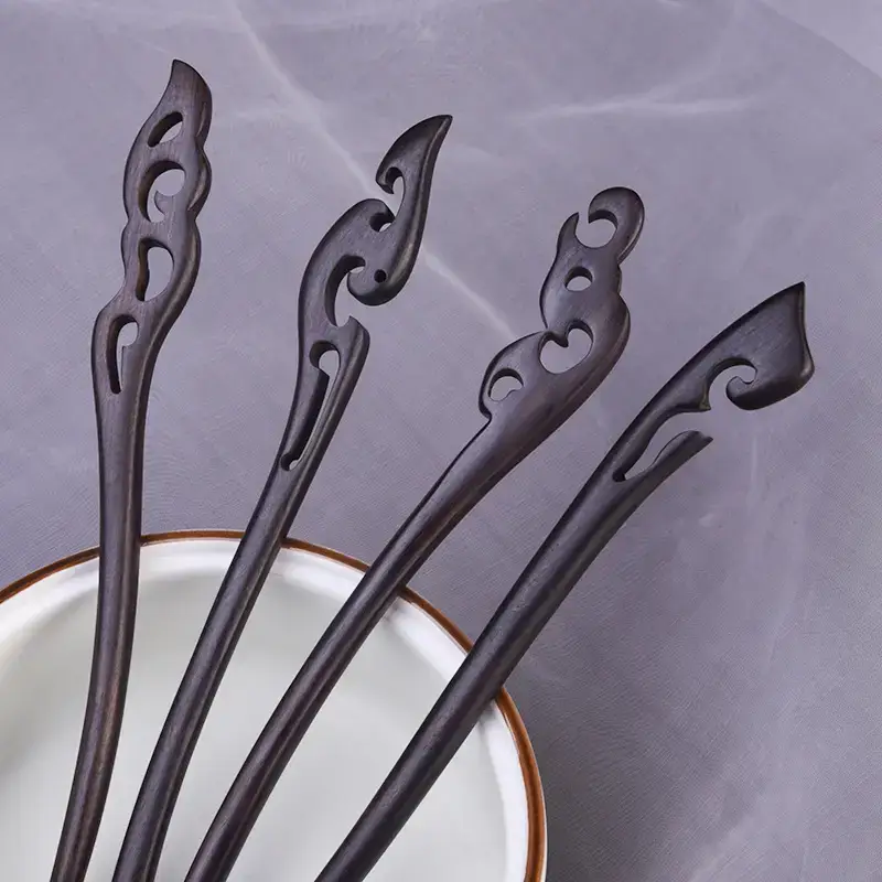 Elegant Wooden Hairpin with Sandalwood Finish - Image 106