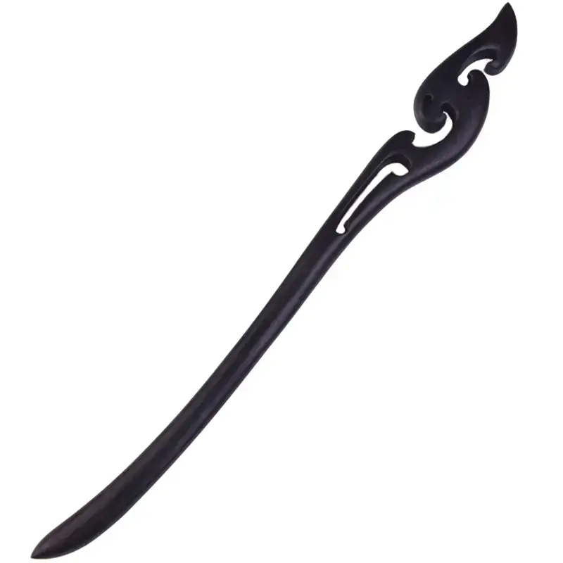 Elegant Wooden Hairpin with Sandalwood Finish - Image 109