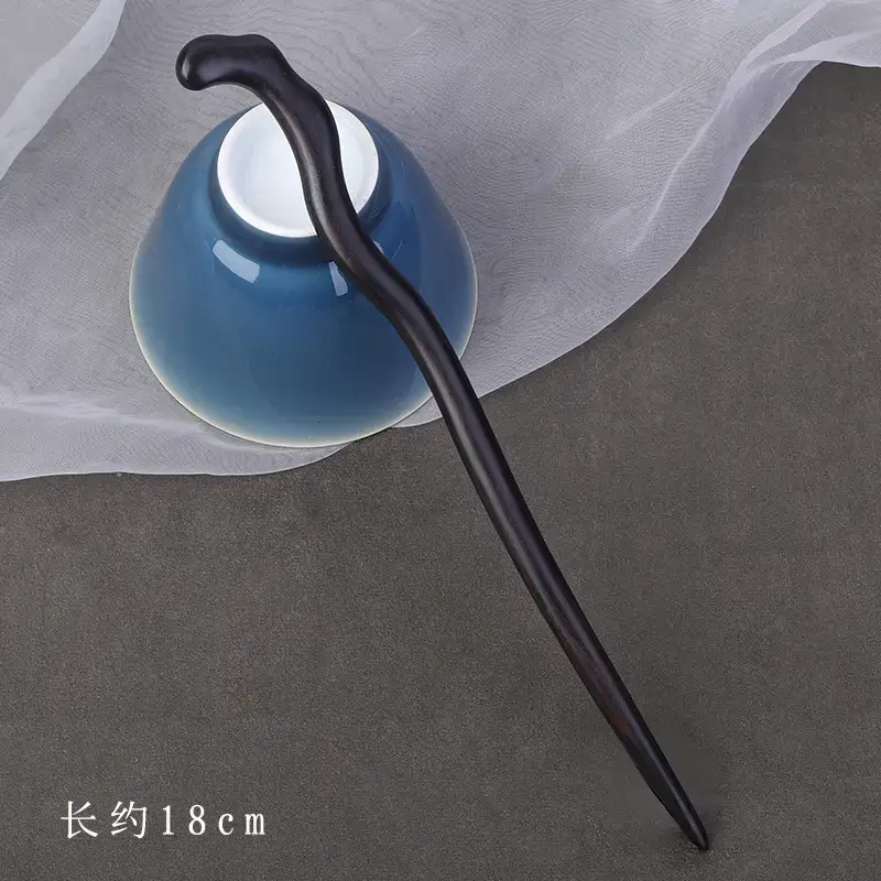 Elegant Wooden Hairpin with Sandalwood Finish - Image 11