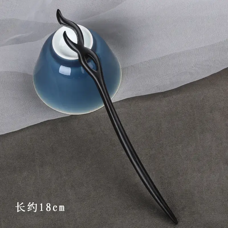 Elegant Wooden Hairpin with Sandalwood Finish - Image 13