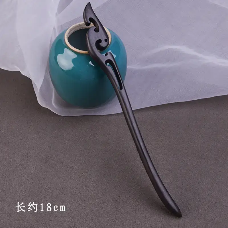 Elegant Wooden Hairpin with Sandalwood Finish - Image 17
