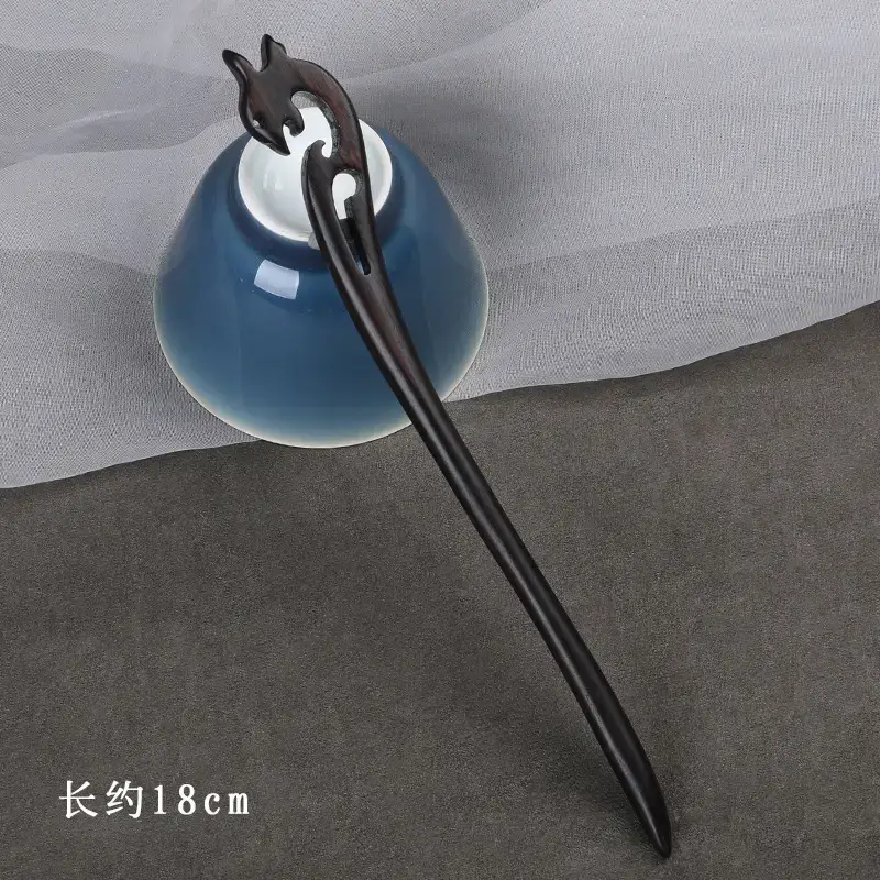 Elegant Wooden Hairpin with Sandalwood Finish - Image 19