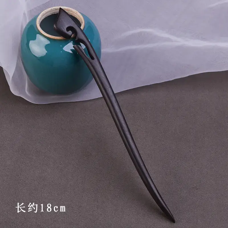 Elegant Wooden Hairpin with Sandalwood Finish - Image 20