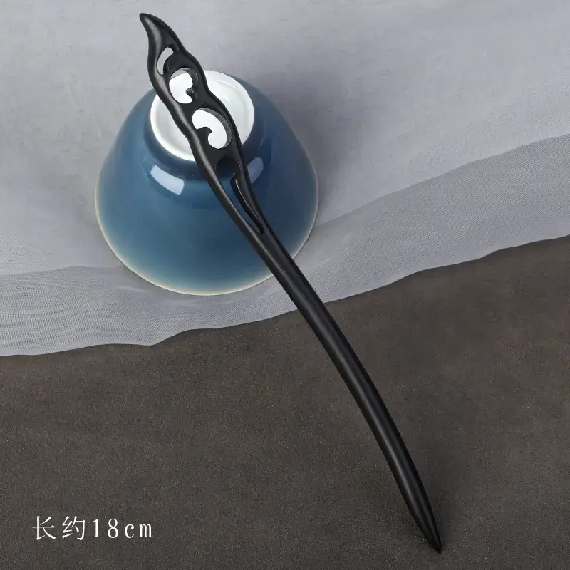 Elegant Wooden Hairpin with Sandalwood Finish - Image 24