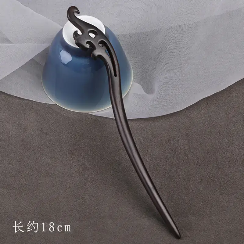 Elegant Wooden Hairpin with Sandalwood Finish - Image 26