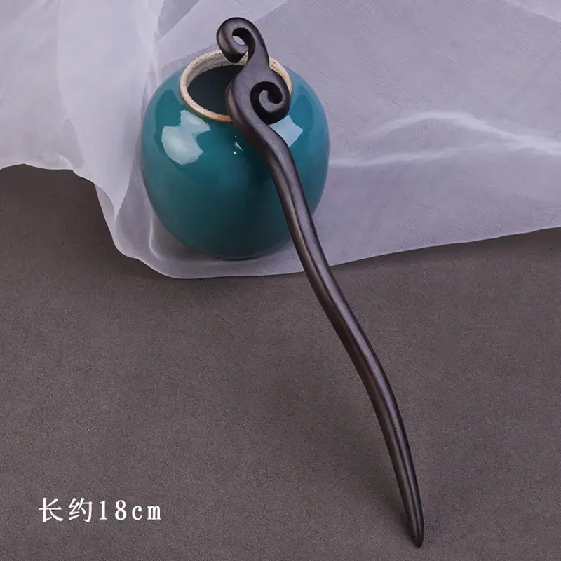 Elegant Wooden Hairpin with Sandalwood Finish - Image 27