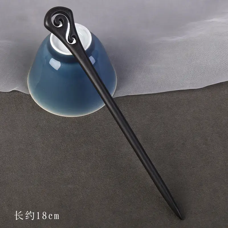 Elegant Wooden Hairpin with Sandalwood Finish - Image 32