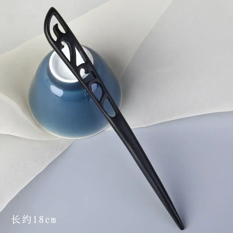 Elegant Wooden Hairpin with Sandalwood Finish - Image 35