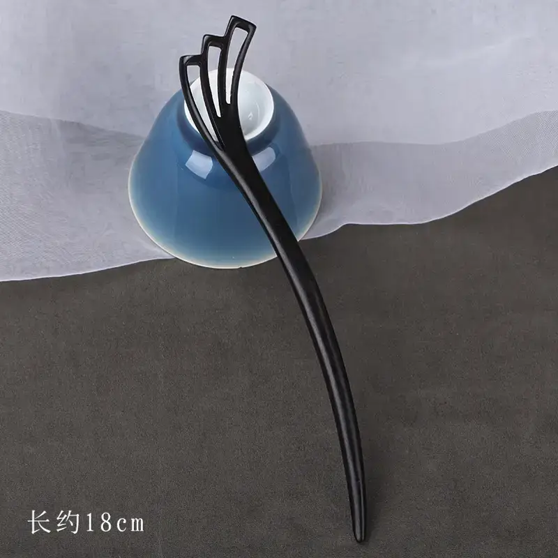 Elegant Wooden Hairpin with Sandalwood Finish - Image 36
