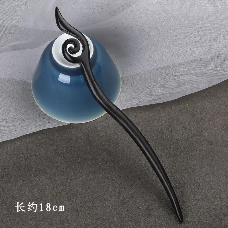 Elegant Wooden Hairpin with Sandalwood Finish - Image 40