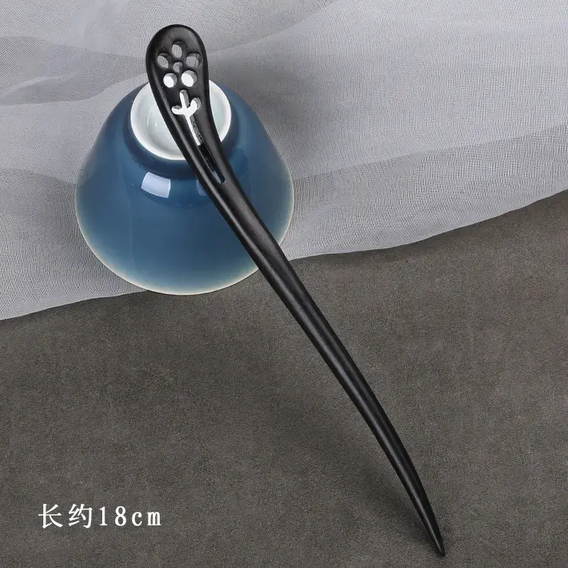 Elegant Wooden Hairpin with Sandalwood Finish - Image 41