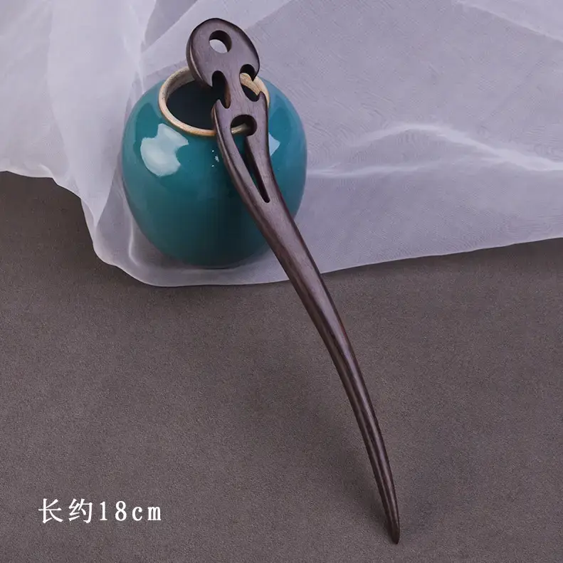 Elegant Wooden Hairpin with Sandalwood Finish - Image 43