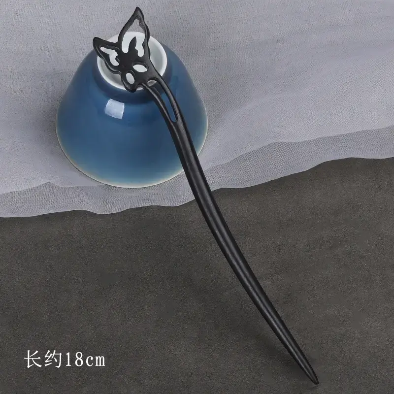 Elegant Wooden Hairpin with Sandalwood Finish - Image 44