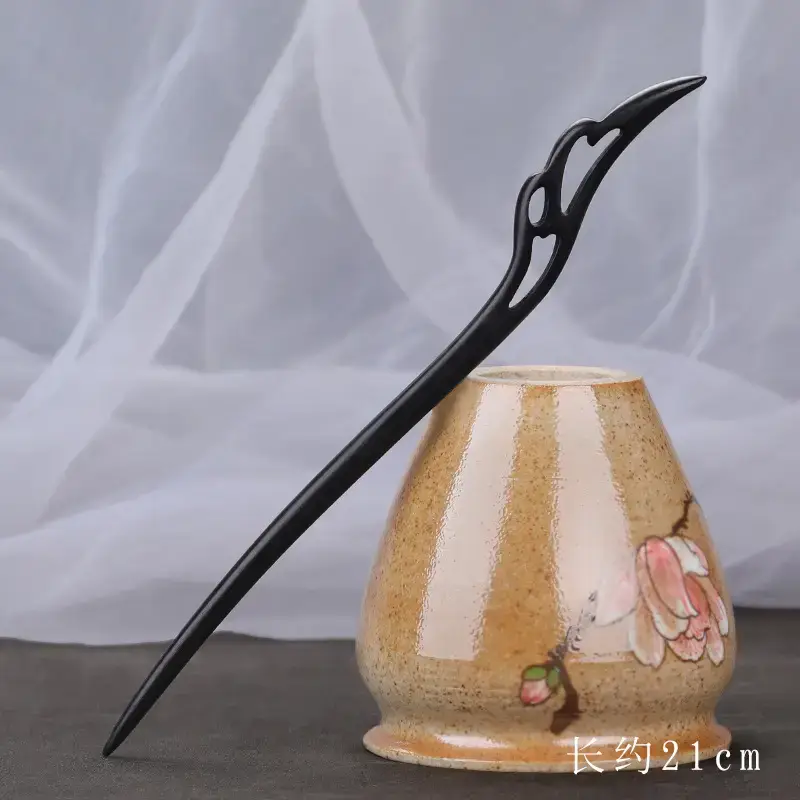 Elegant Wooden Hairpin with Sandalwood Finish - Image 51