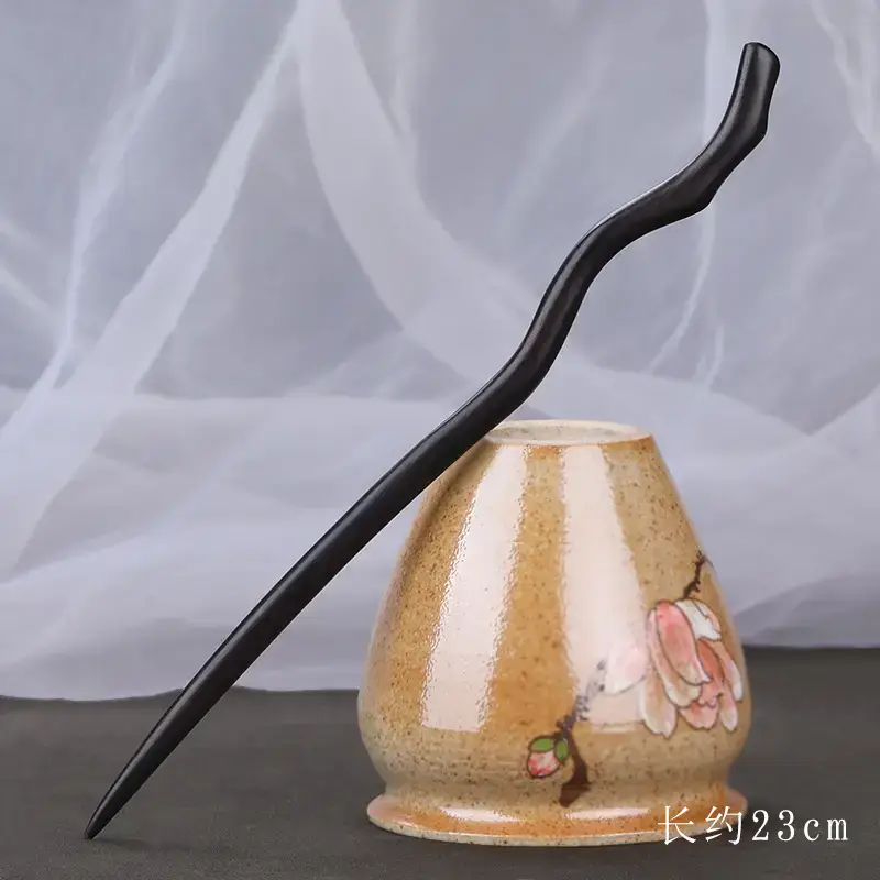 Elegant Wooden Hairpin with Sandalwood Finish - Image 58