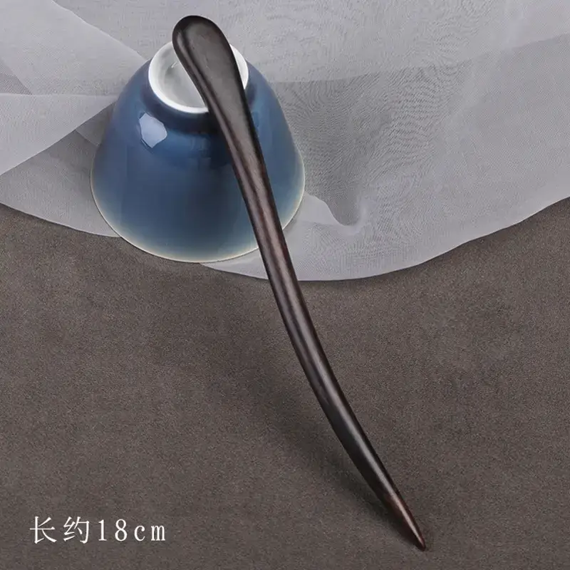Elegant Wooden Hairpin with Sandalwood Finish - Image 7