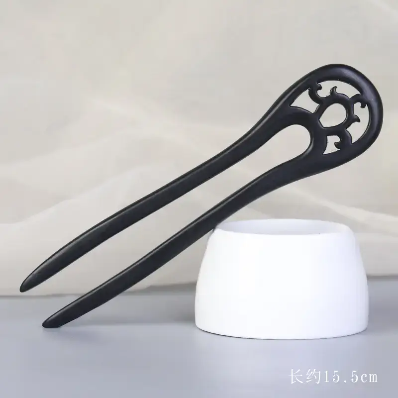 Elegant Wooden Hairpin with Sandalwood Finish - Image 76