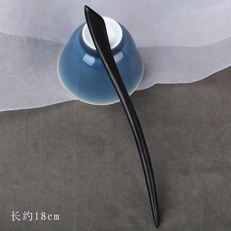 Elegant Wooden Hairpin with Sandalwood Finish - Image 8