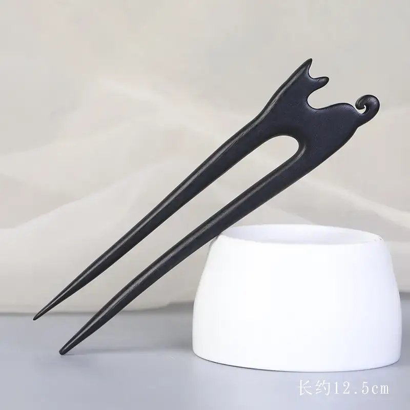 Elegant Wooden Hairpin with Sandalwood Finish - Image 80