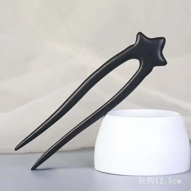 Elegant Wooden Hairpin with Sandalwood Finish - Image 83