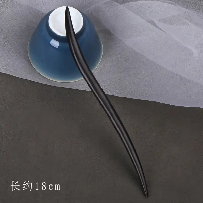 Elegant Wooden Hairpin with Sandalwood Finish - Image 9