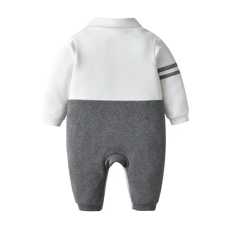 Baby Spring & Fall Jumpsuit Preppy Style One-Year-Old - Image 3