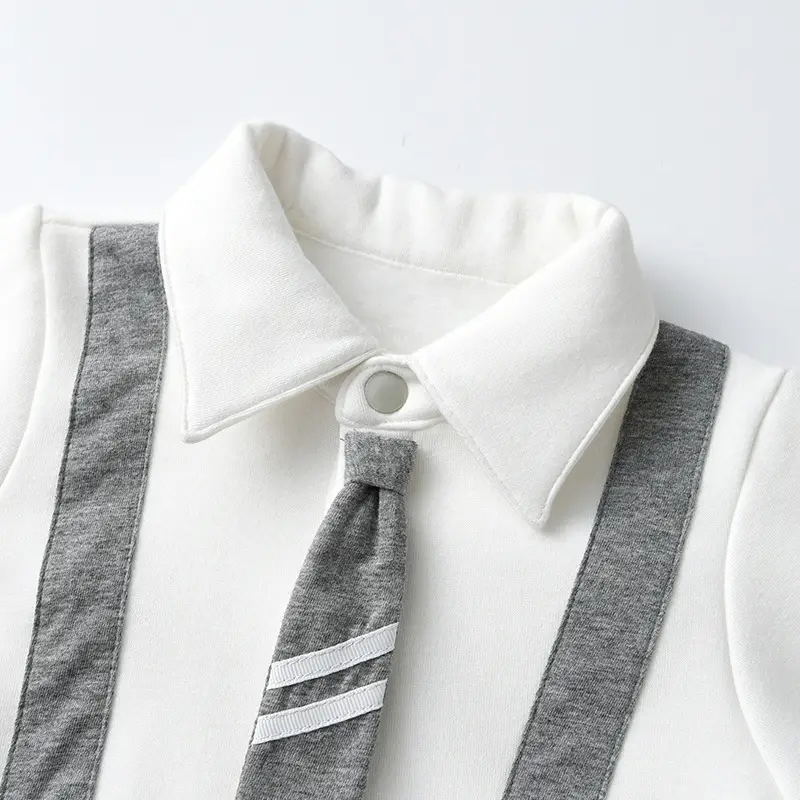 Baby Spring & Fall Jumpsuit Preppy Style One-Year-Old - Image 4