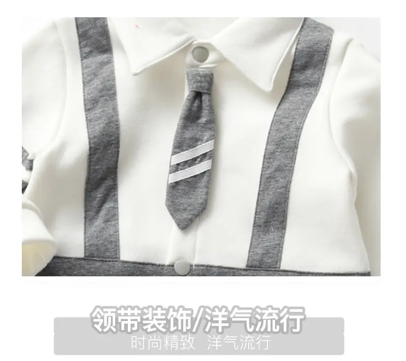 Baby Spring & Fall Jumpsuit Preppy Style One-Year-Old — feature 3