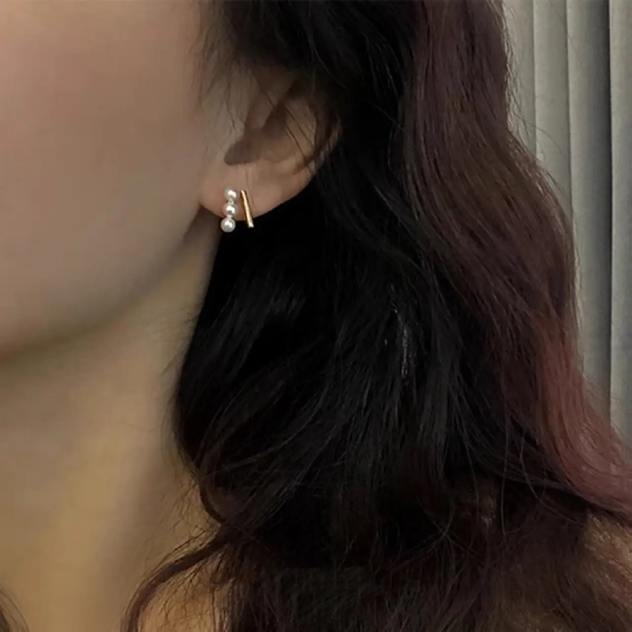 Romantic Pearl Earrings 925 Silver Niche Design - Image 2