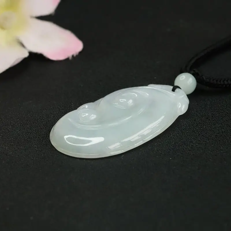 Guan Yu Jade Pendant Natural Burmese Grade White — feature 8