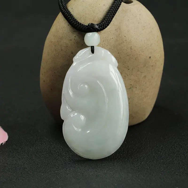 Guan Yu Jade Pendant Natural Burmese Grade White — feature 9