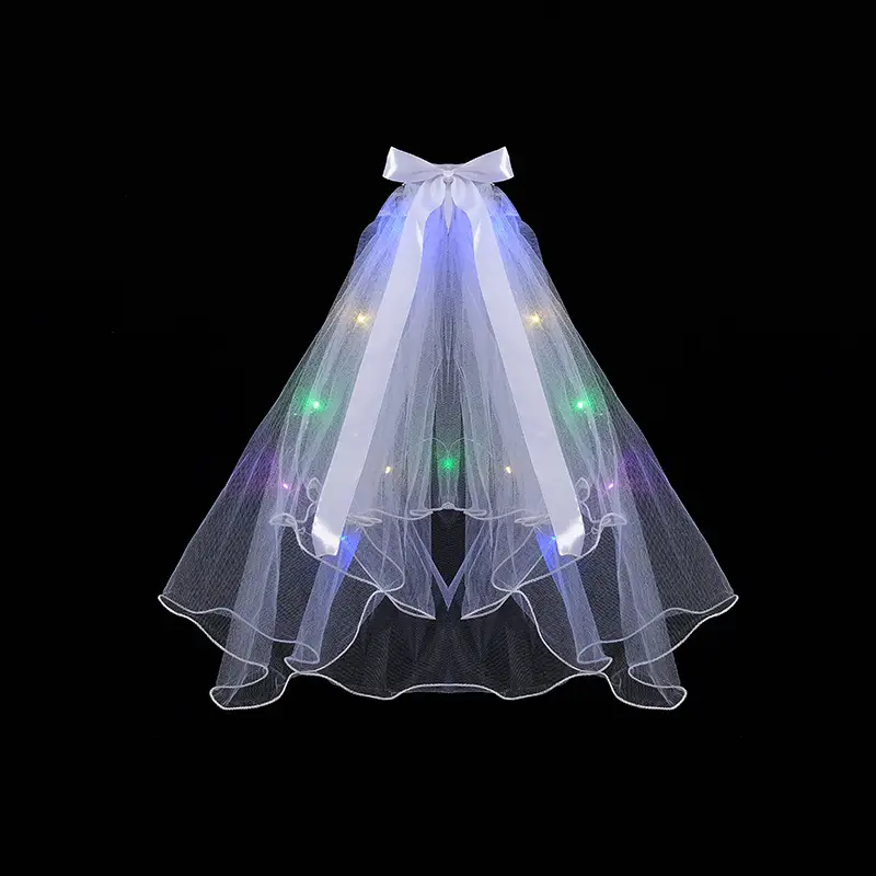 Net Red Double Bow Light Gauze Photo Hairpin