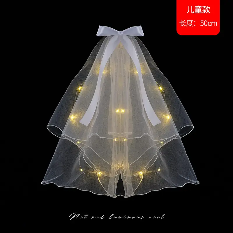 Net Red Double Bow Light Gauze Photo Hairpin