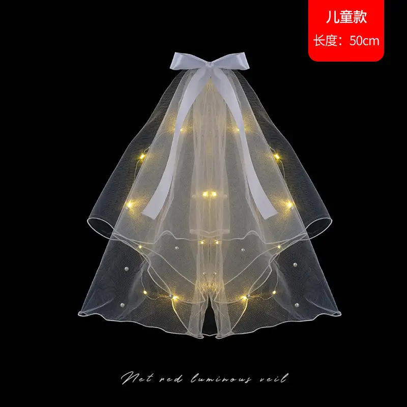 Net Red Double Bow Light Gauze Photo Hairpin