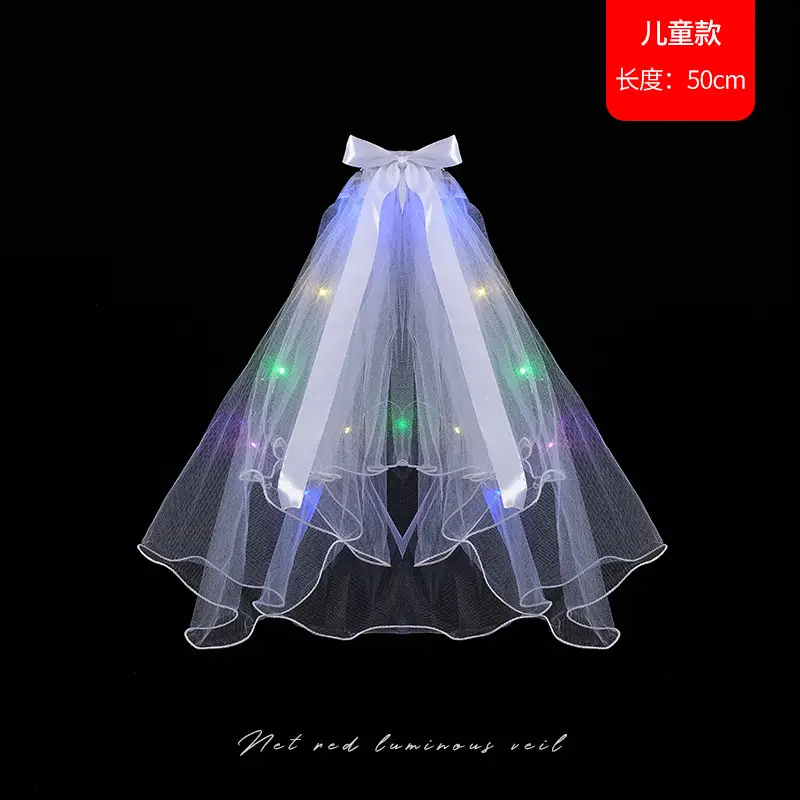 Net Red Double Bow Light Gauze Photo Hairpin