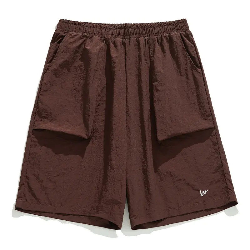 Men Drawstring Cargo Pants Black Tan Cotton - Image 4