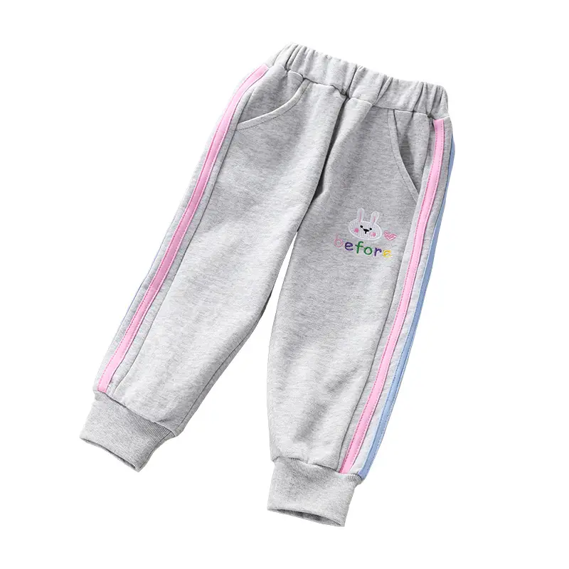 Girls Fleece Pants Pink Grey Purple New Winter Korean Style Thickeneded - Image 8