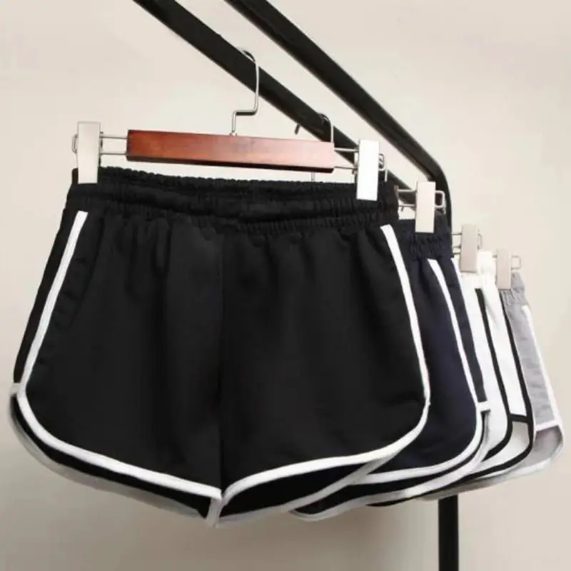 Women's 3D Cut Modern Shorts Black White - Image 4