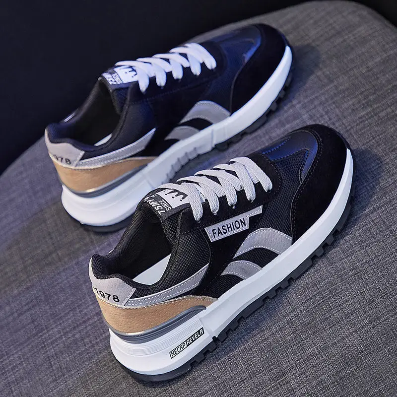 Forrest Gump Shoes for Women, Autumn Style, Versatile Soft-Soled White Shoes for Junior High School Students, Breathable Mesh Couple Style Casual Sports Shoes
