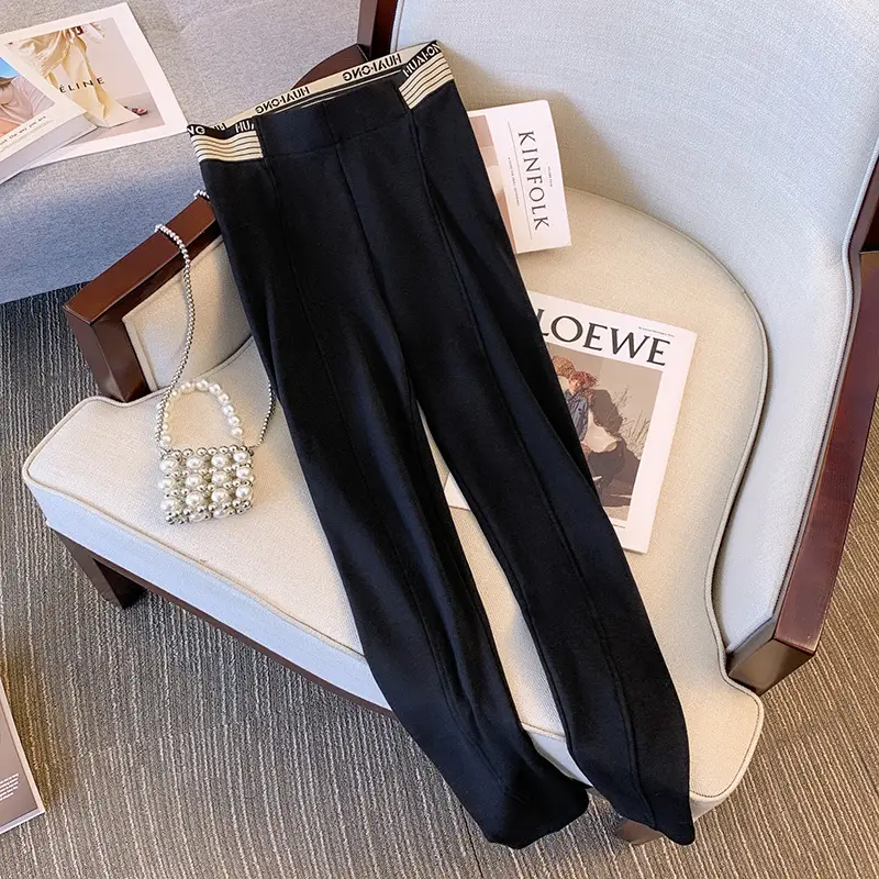 Black Velvet Leggings for Plus Size Women 2024 Winter - Image 6
